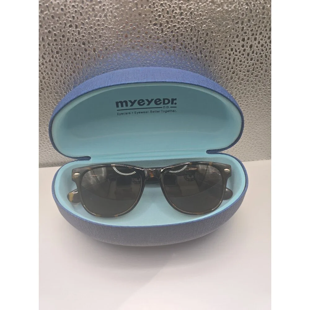 Marc Hunter Women's Sunglasses Shiny Black BrownTortoise Gradient 7903 Free Case